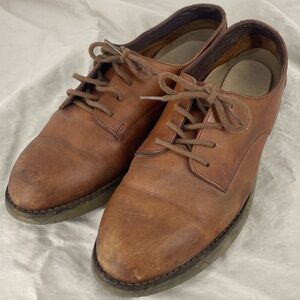 Rockport Vintage Leather Lace-Up Shoes Tan Brown Classic Loafer Dress Women’s 7